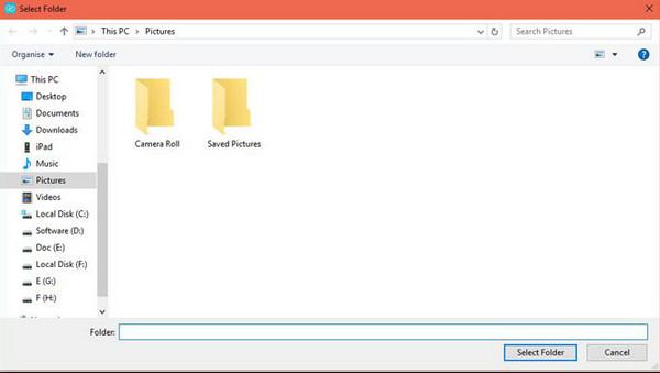 Click Select Folder Button