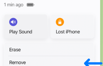 select Remove from Account
