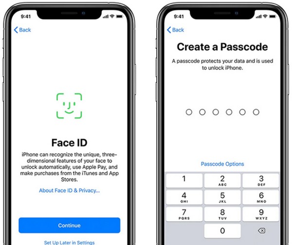 set up locks and a passcode