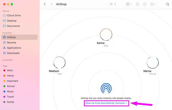 activate airdrop feature
