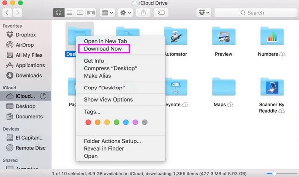 descargar archivos a mac