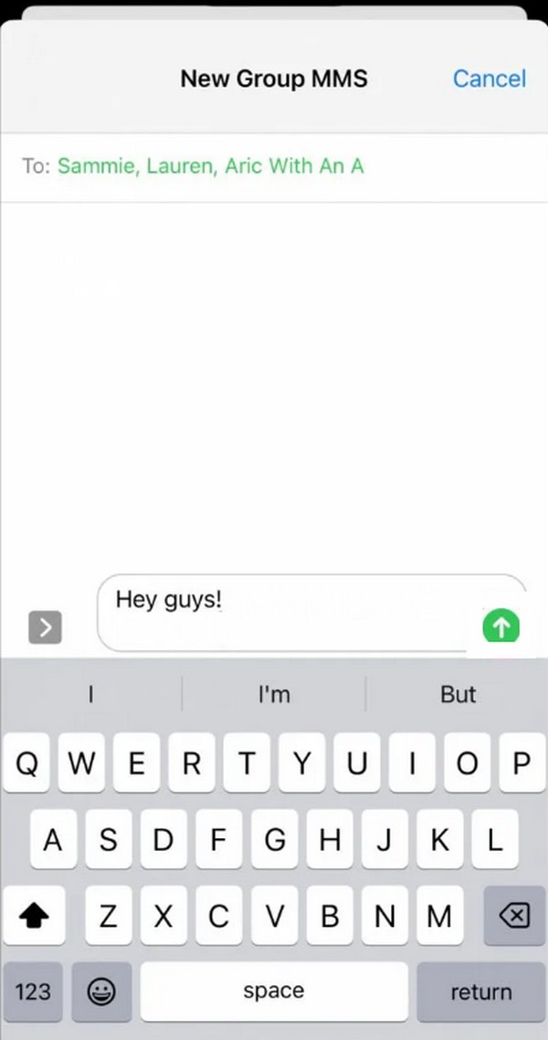 create group text on iphone