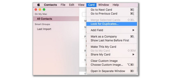 Click Look For Duplicates Button