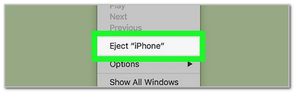 click eject iphone