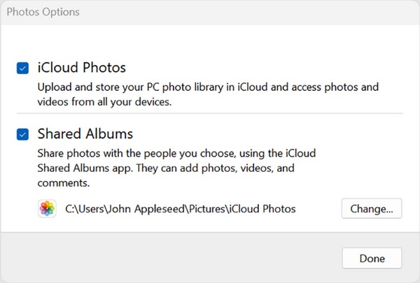 sync photos to computer