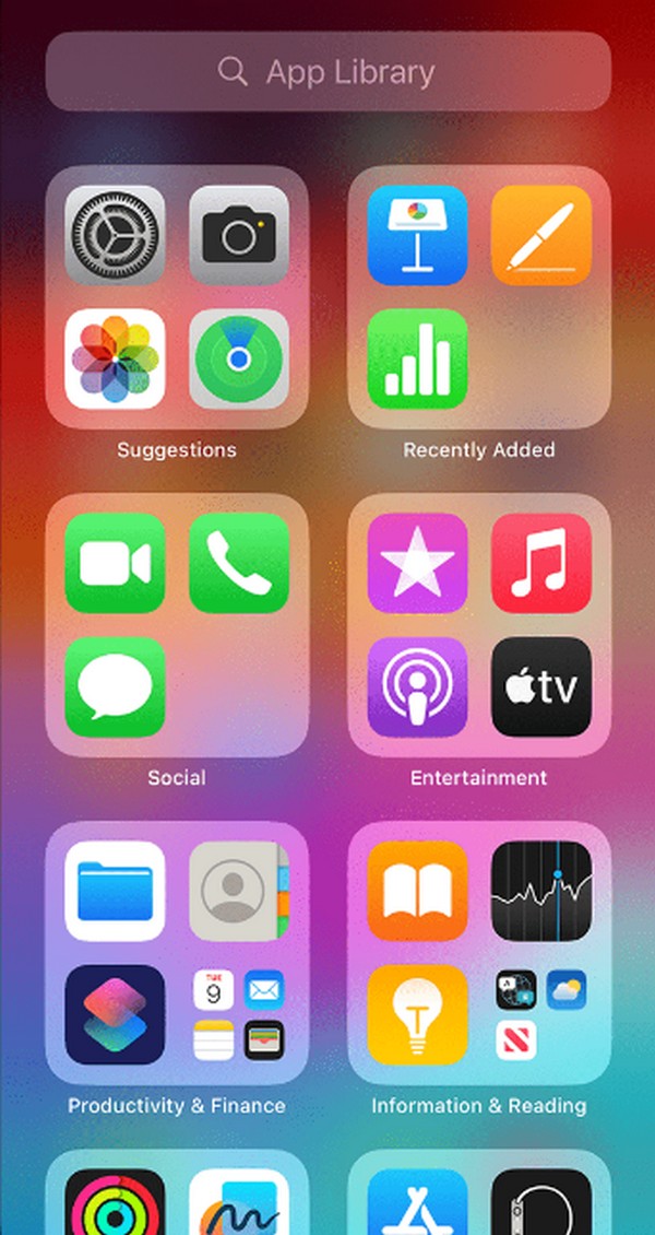 move apps from app library to home screen