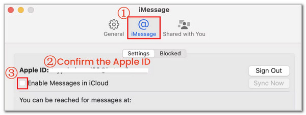 click imessages
