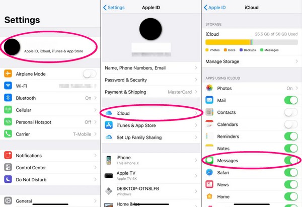 Συγχρονίστε τα μηνύματα από το iPhone στο iPad με το iCloud