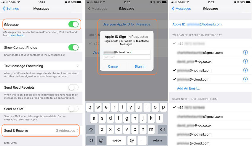 jak zsynchronizować iPhone'a iMessage z komputerem Mac