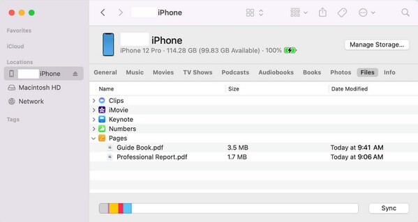 Transfiere la aplicación de iPhone a iPad a través de Finder