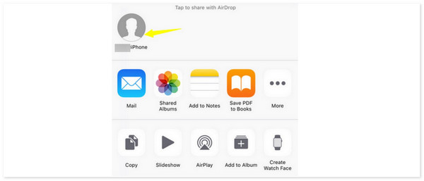 choose new iphone name airdrop