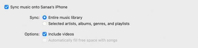 przycisk całej biblioteki muzycznej na komputerze Mac