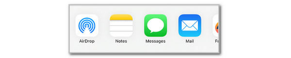Choose Airdrop Button