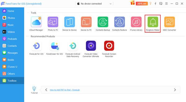 Click Ringtone Maker Button