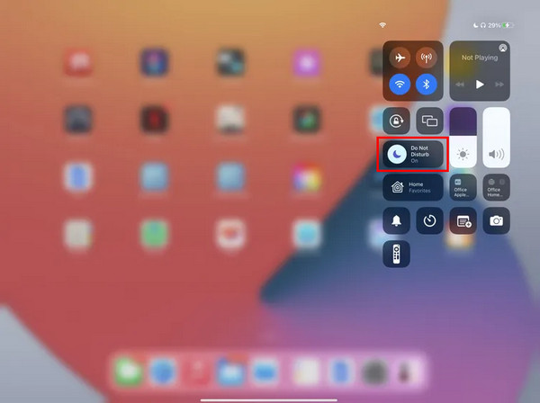 Tap Do Not Disturb Button