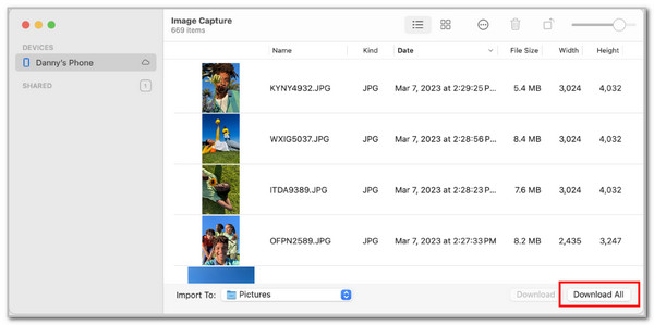 Click Download All Button