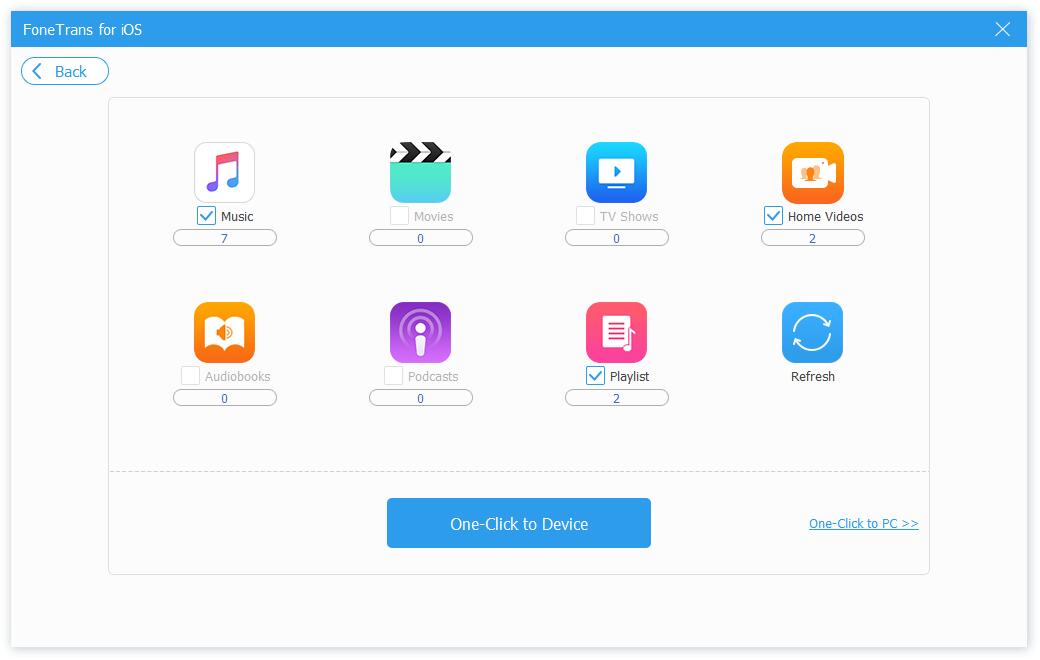 Sincronizar o iTunes com o dispositivo