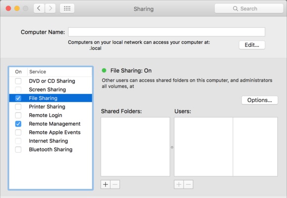 Transfiere fotos de Mac a Mac con File Sharing