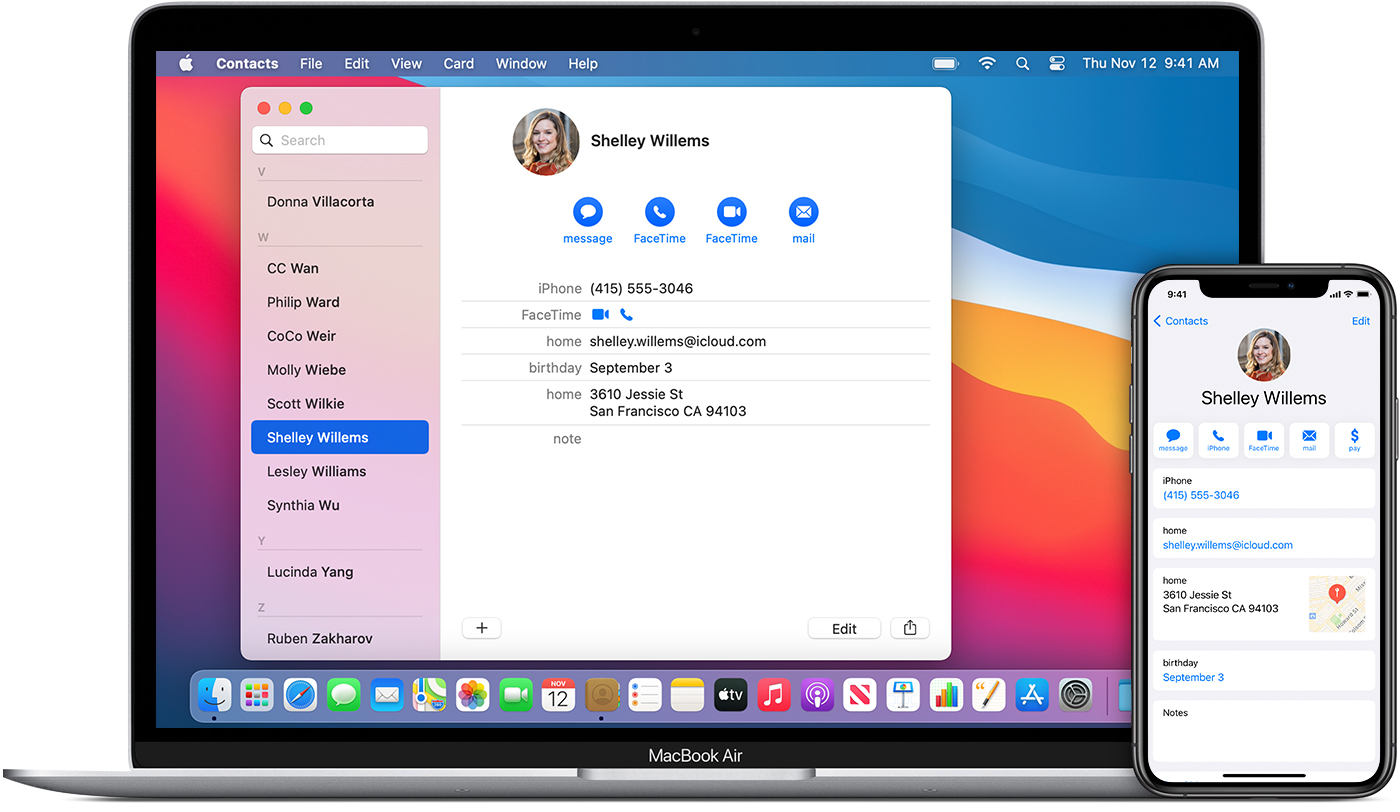 Как перенести контакты iPhone на Mac с помощью функции синхронизации iCloud