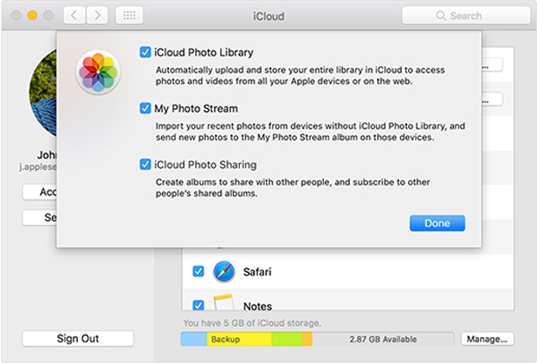 my photo stream mac