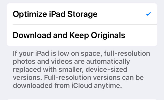 Optimize Storage