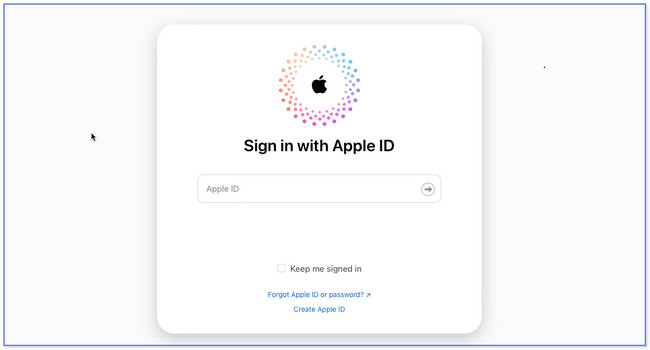 iCloud Webサイトにアクセスしてください