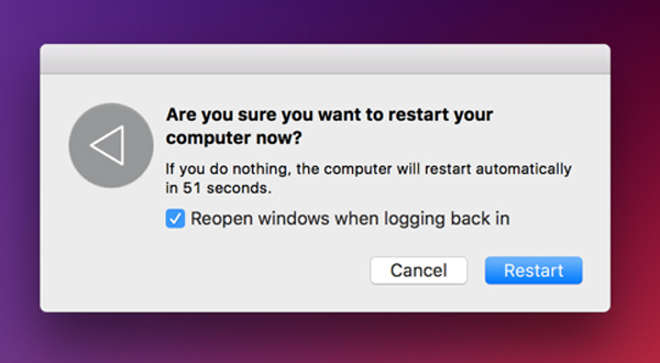 reboot mac