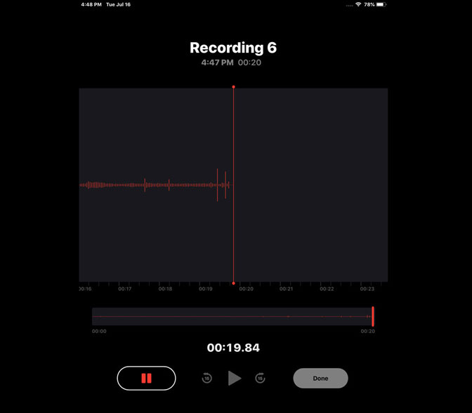 How to Record Audio on iPad by Using Voice Memos recording