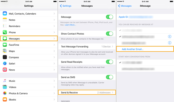 sync imessages from iphone to ipad