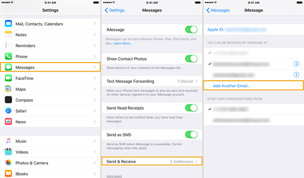 синхронизировать сообщения с iphone на ipad