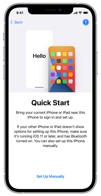 Μεταφέρετε όλα τα δεδομένα από το iPhone στο iPhone χωρίς iCloud με το QuickStart