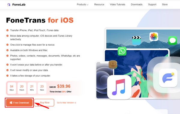 Sprawdź stronę FoneTrans na iOS