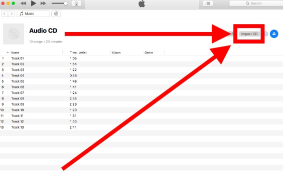 rip cd on mac music
