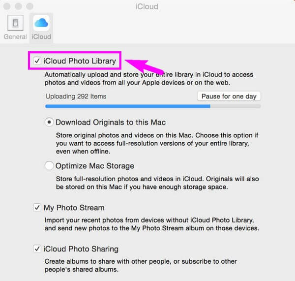 iCloudフォトライブラリを使用してiPhoneから写真をインポートする