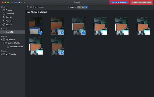 Transfer Photos from iPhone to External Hard Drive by Mac Photos App