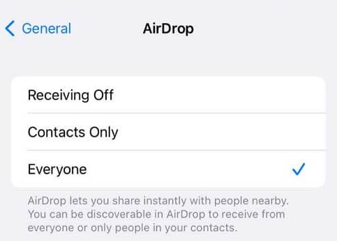 Transfer Ringtones via airdrop
