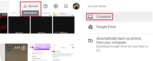 Μεταφέρετε βίντεο από υπολογιστή στο iPhone μέσω του Google Photos