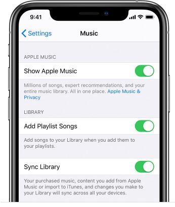 Överför musik från iPad till iPod via Apple Music