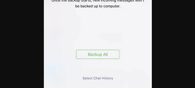 click backup all button