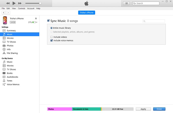 Overfør musikk fra iPod til datamaskin med iTunes