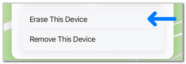 choose erase this device