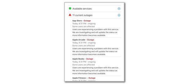 choose current outages