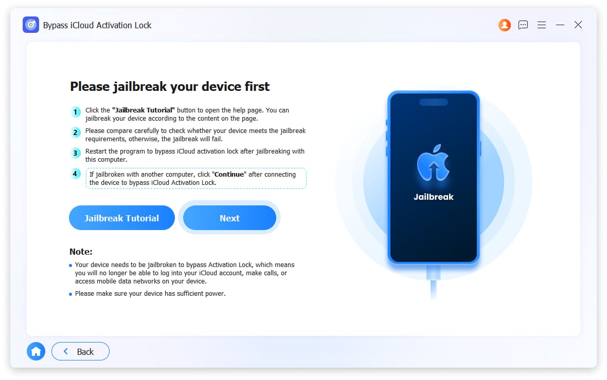 Bypass iCloud Activation jailbreak
