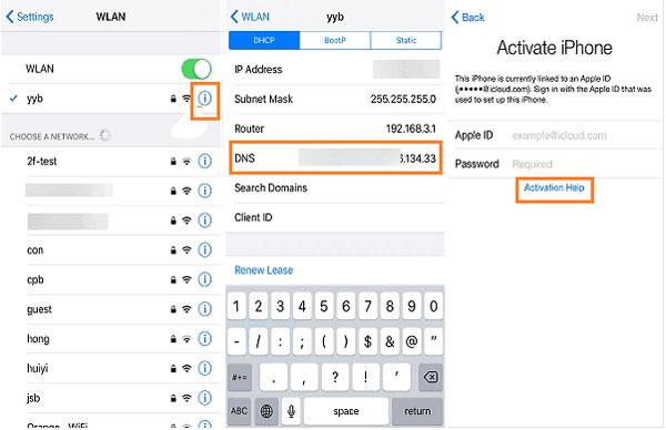 обойти icloud lock dns