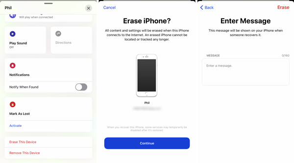 omitir el código de acceso del iphone con encontrar mi aplicación