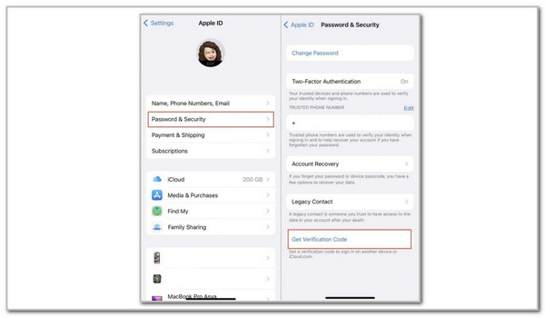 tap get verification coded