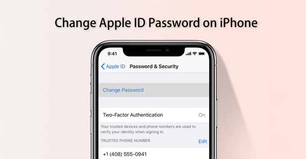 endre Apple ID passord på iPhone