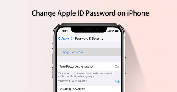 change apple id password on iphone