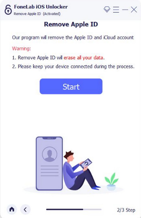 click start button