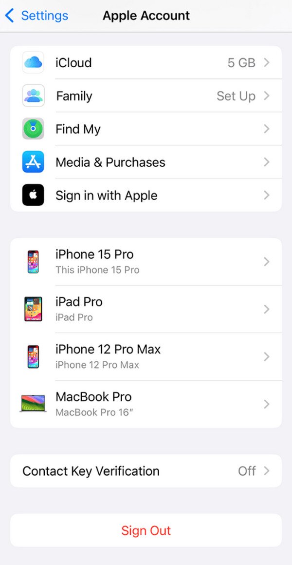 delete apple id from device with password